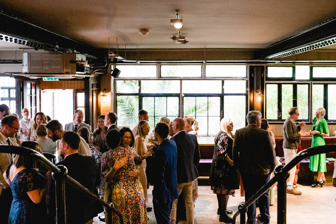 Depot wedding reception