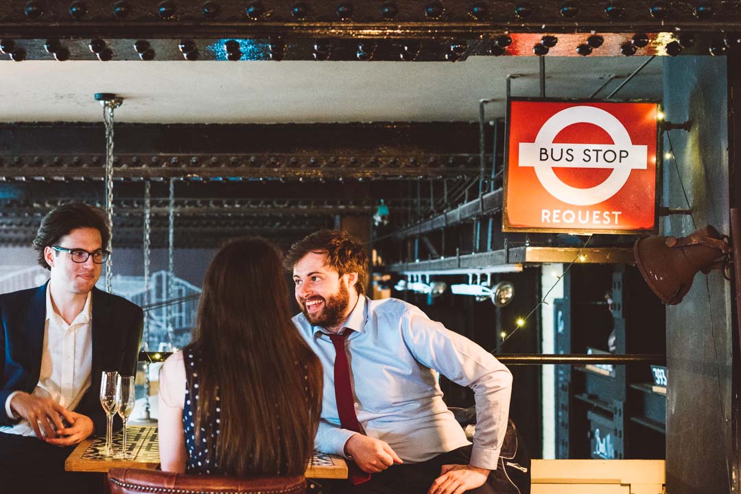 Depot informal wedding reception