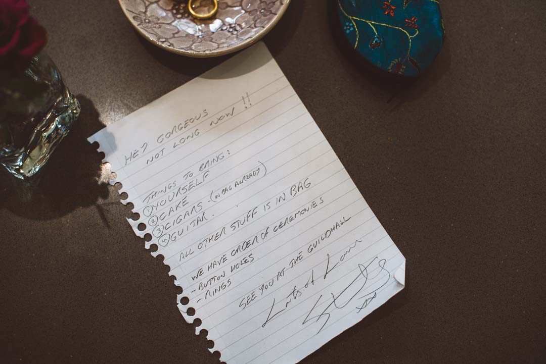 bridal prep detail