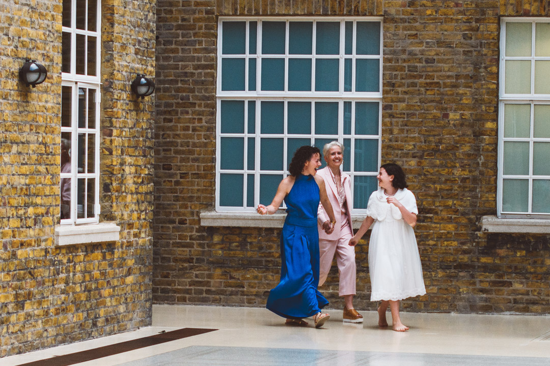 lesbian wedding north atria Hackney Town Hall