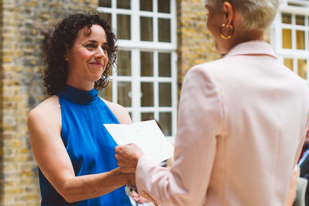 same-sex marriage Hackney Town Hall vows