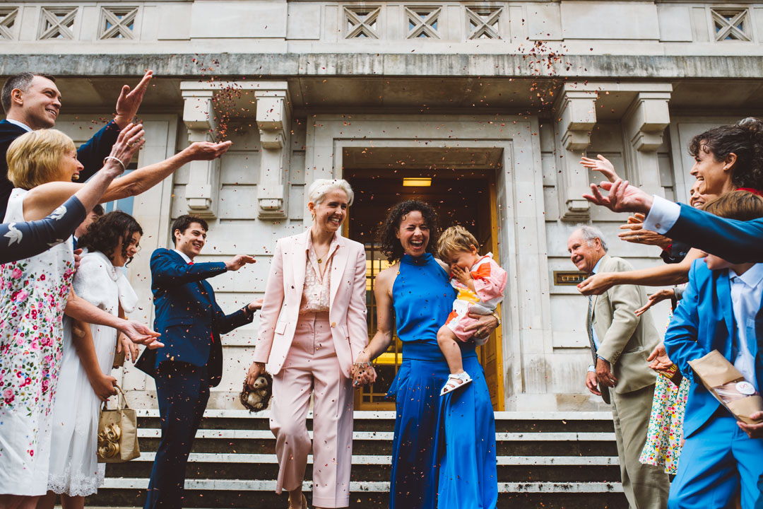 Hackney Town Hall confetti