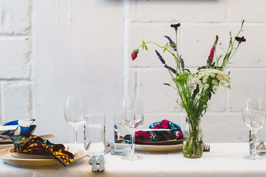 Hatch Homerton wedding reception detail