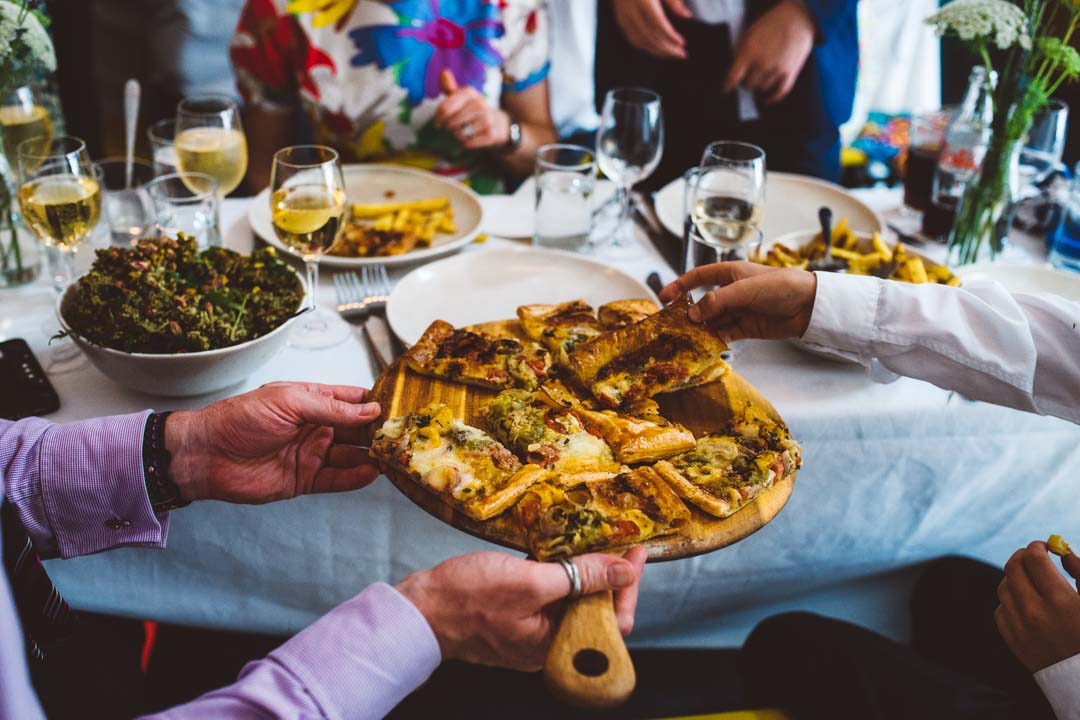 Hatch Homerton wedding reception vegetarian food
