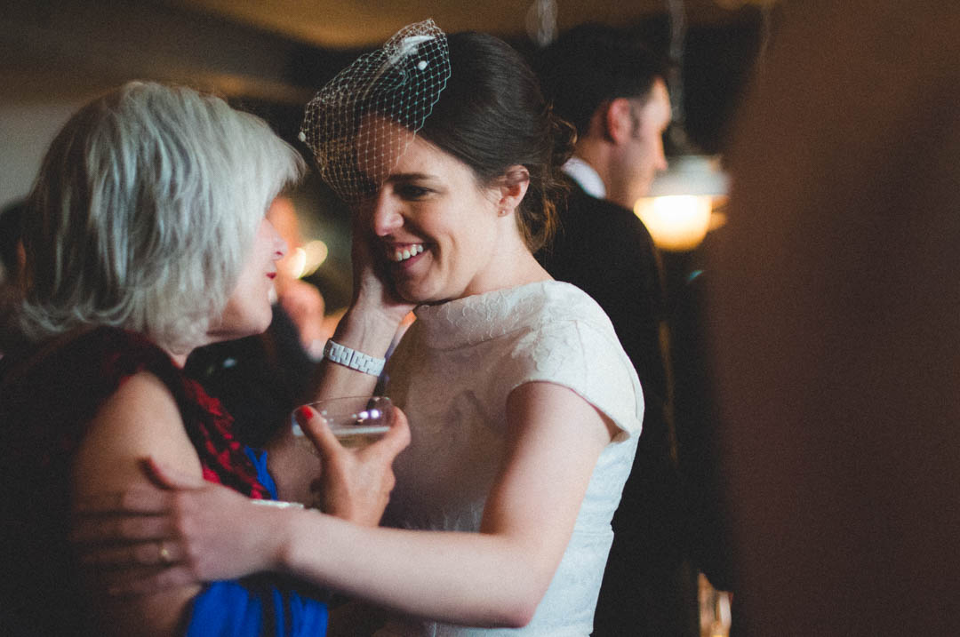 bride with friend