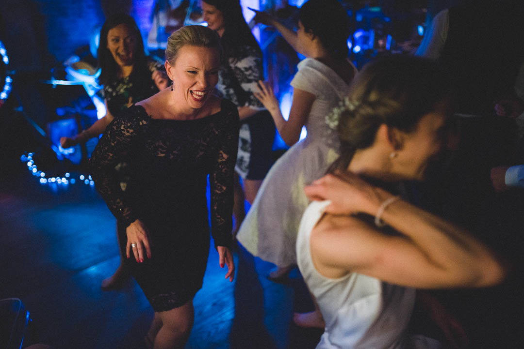 wedding guests ceilidh dancing