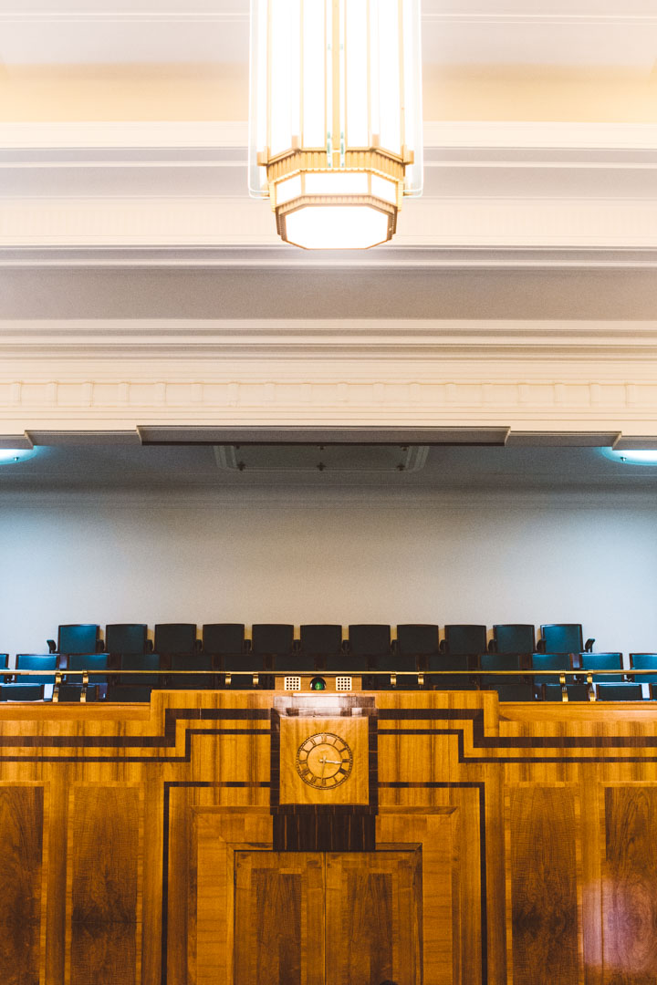 Hackney Town Hall wedding council chamber balcony