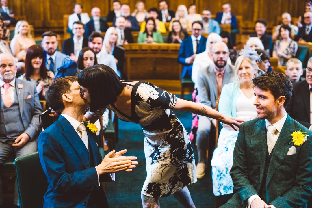 Hackney Town Hall gay wedding photo