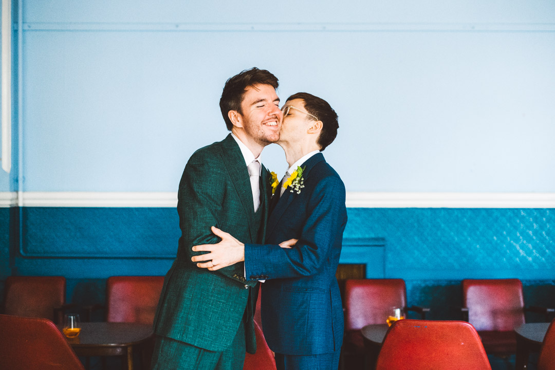 Mildmay Club Wedding gay couple photo