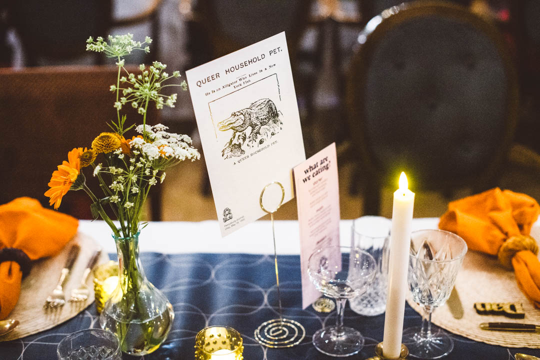 Mildmay Club Wedding table design by Disco Dining