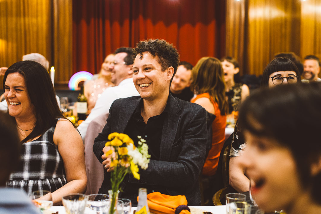 fun candid photo guests laughing