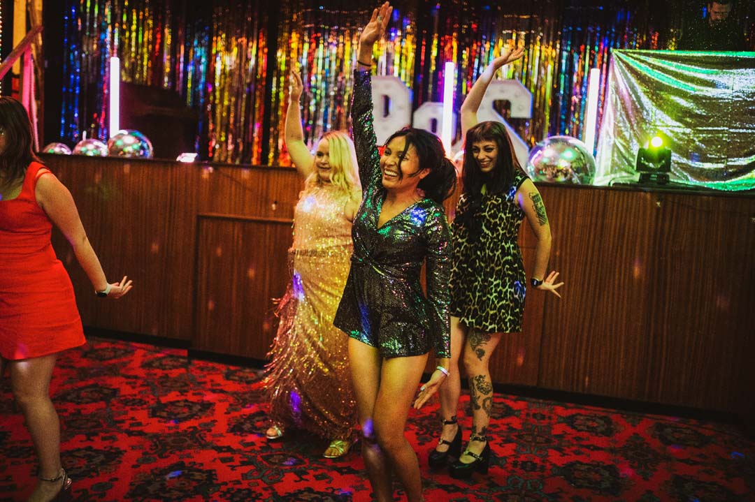 fun wedding party at the Mildmay Club in Stoke Newington