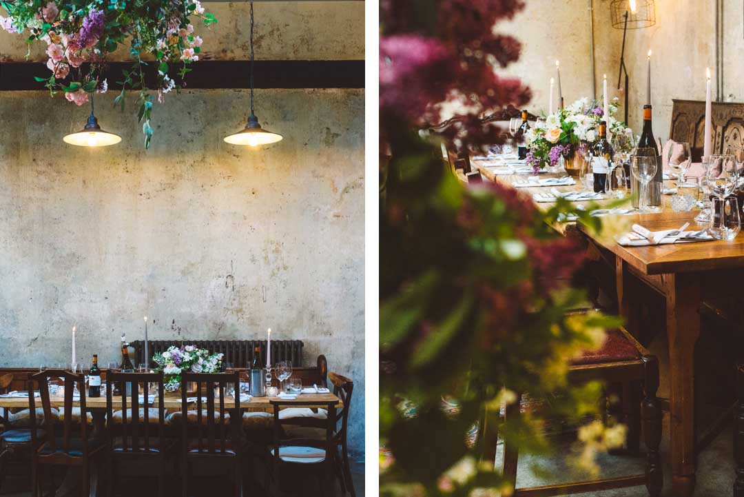 Bull and Gate wedding. The Florist Editor.