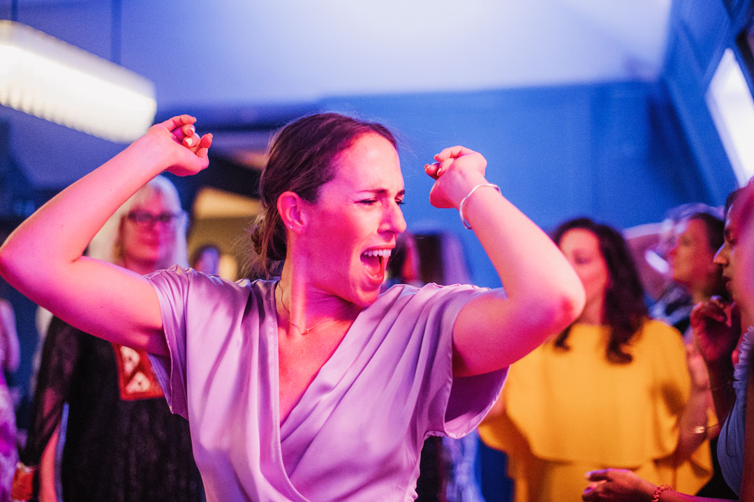 wedding party guest dancing