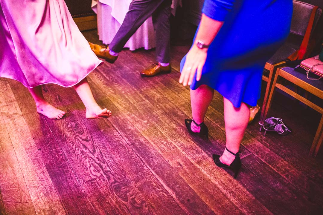 candid wedding photo dancefloor detail