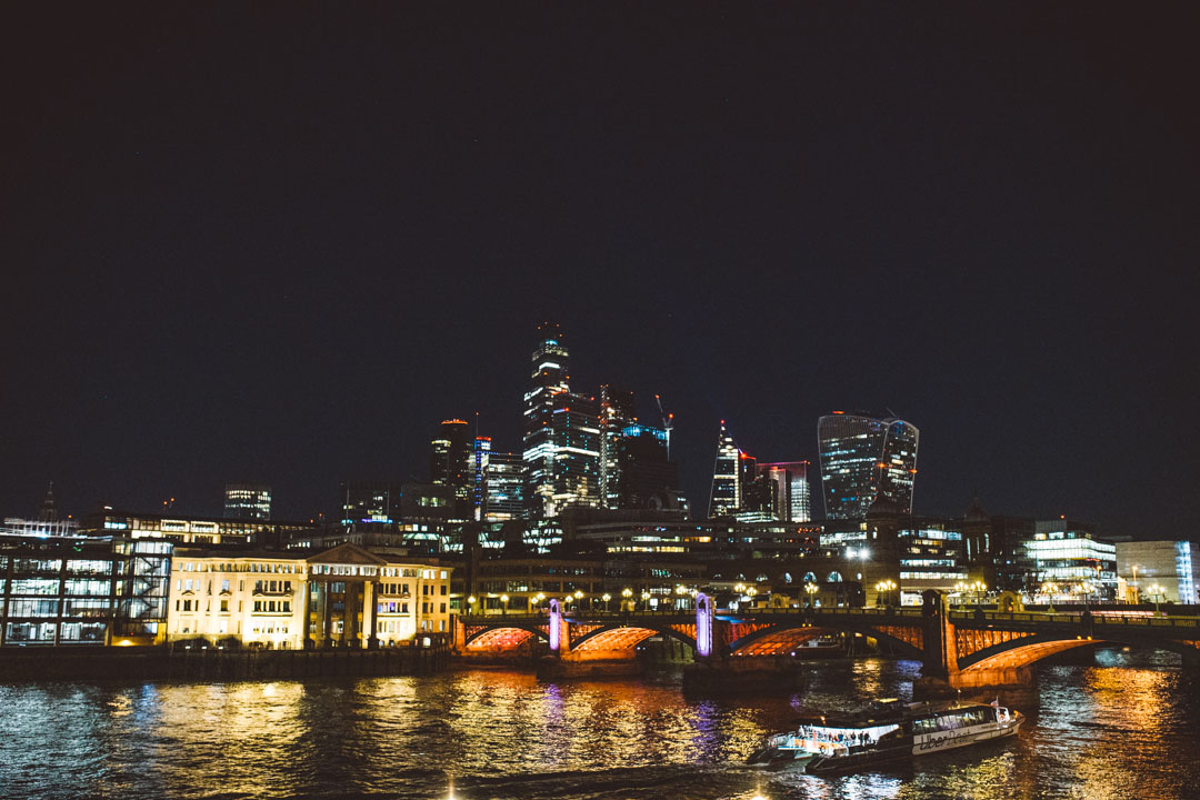 Thames view at night