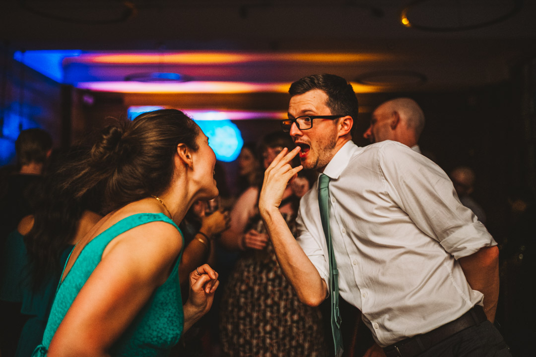 Town Hall Hotel wedding party funny dance moves