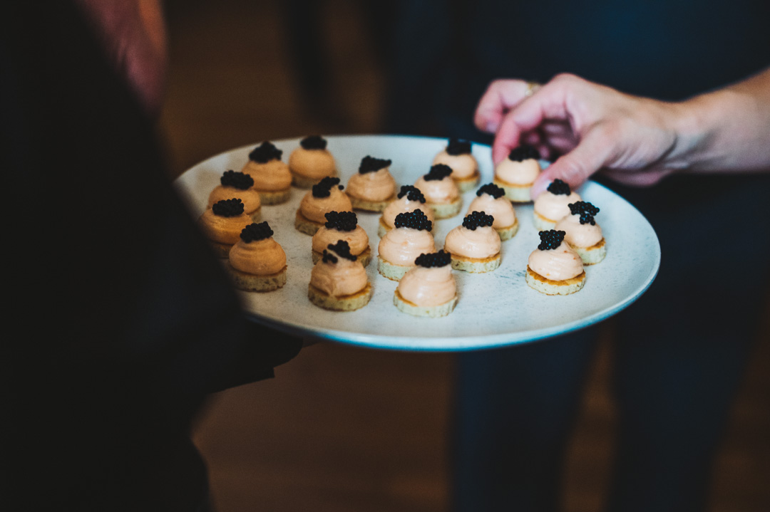 Town Hall Hotel Wedding canapes