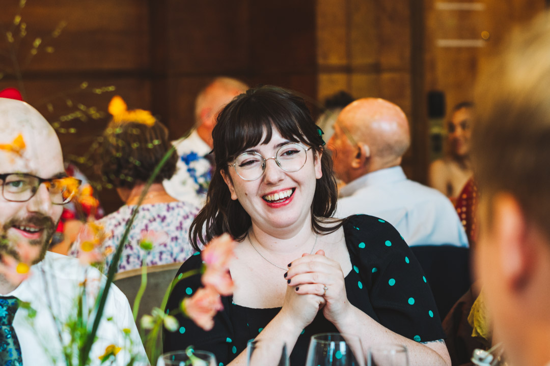 Town Hall Hotel Wedding candid photo guest