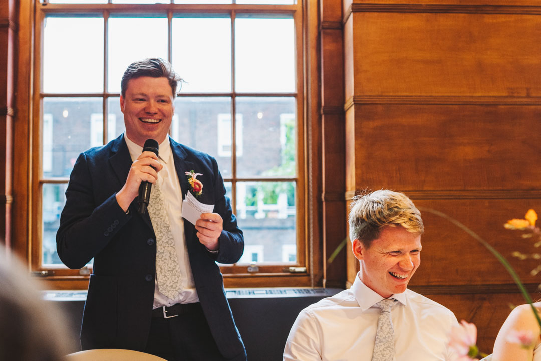 best man making a speech