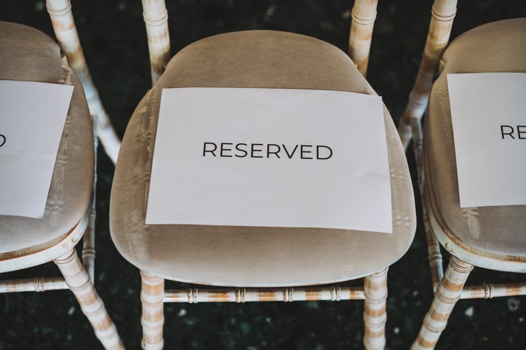 Waltham Forest Town Hall wedding ceremony seats