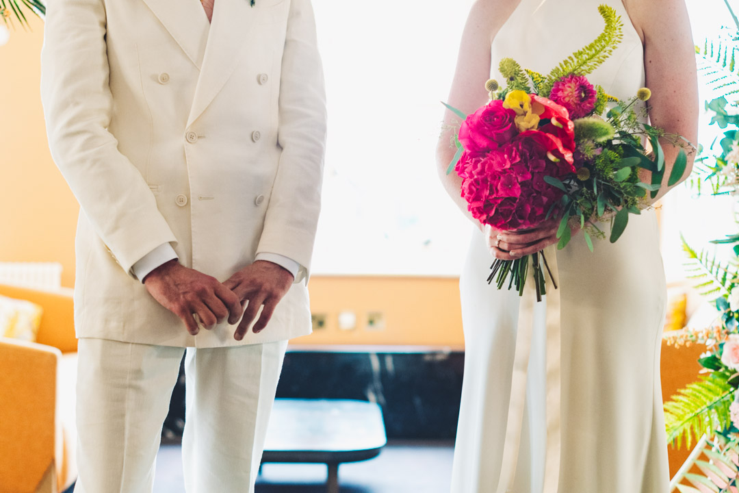 Waltham Forest Town Hall wedding couple detail
