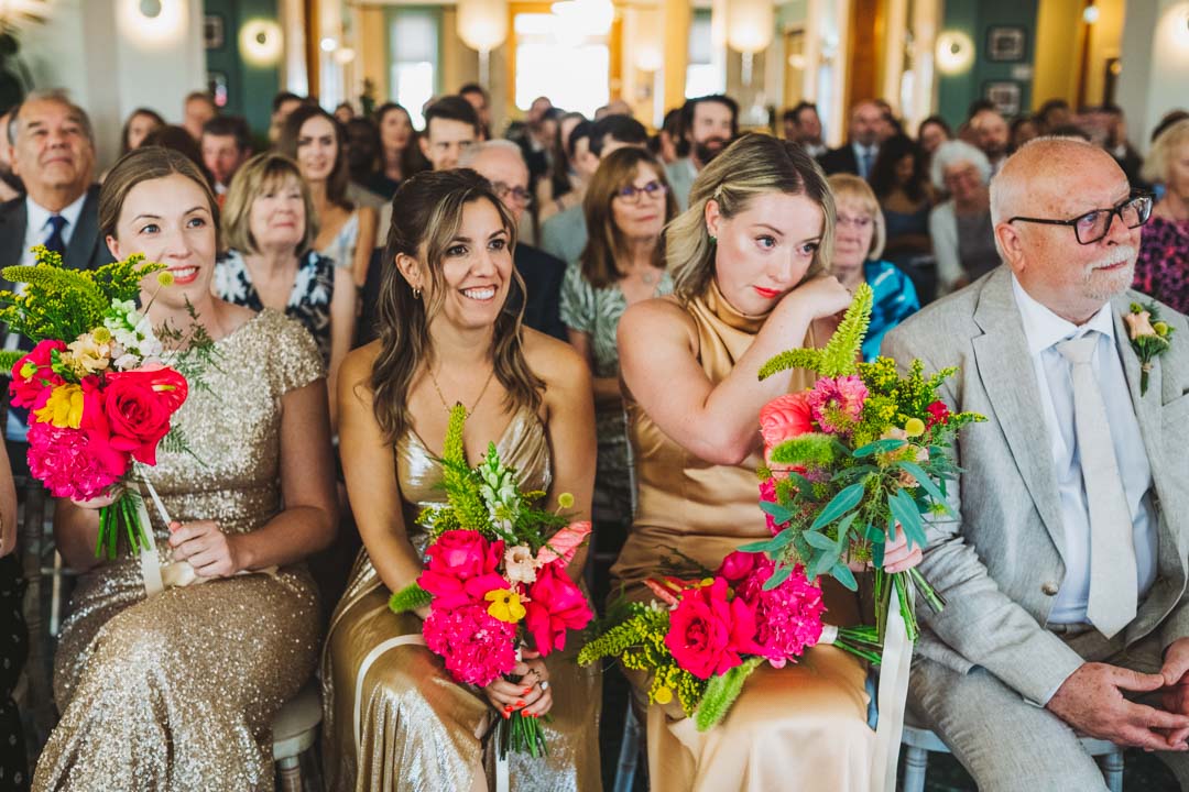 Waltham Forest Town Hall wedding bridal party