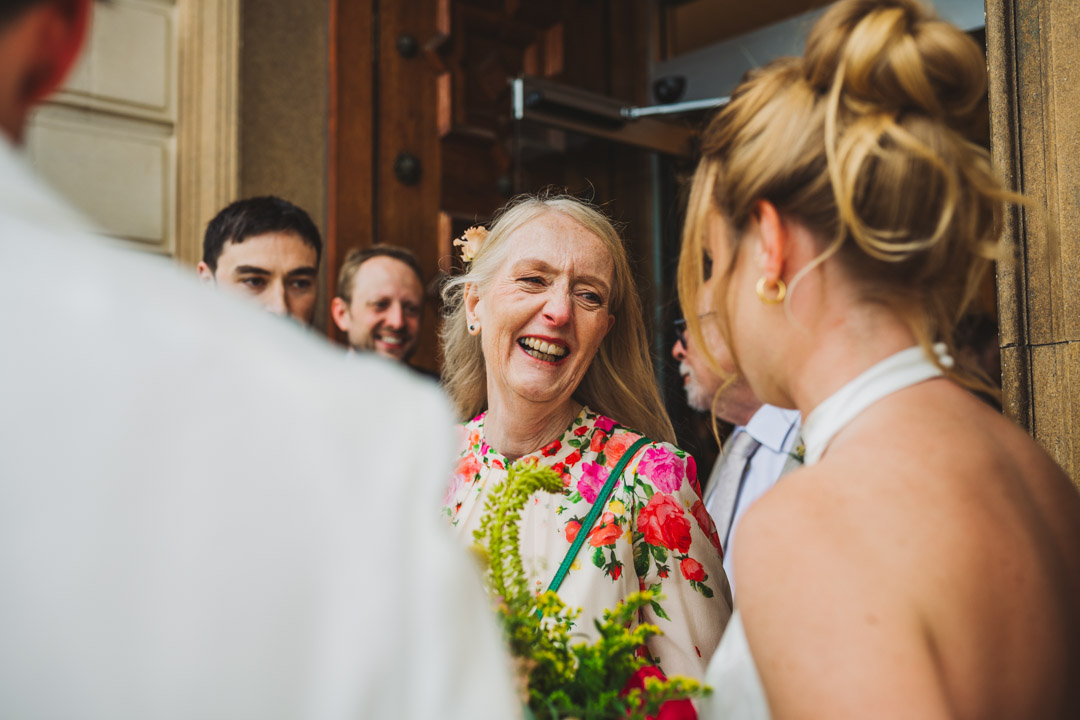Waltham Forest Town Hall wedding mother of the bride smiling