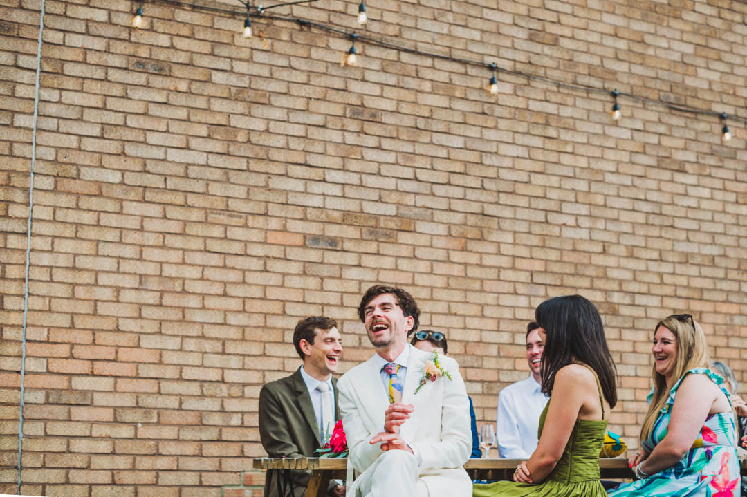 groom's reaction to speech