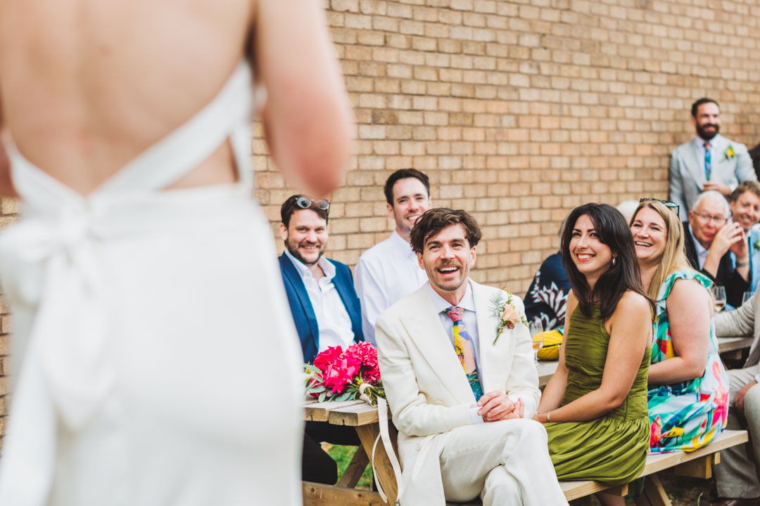 Renegade Urban Winery wedding bride's speech