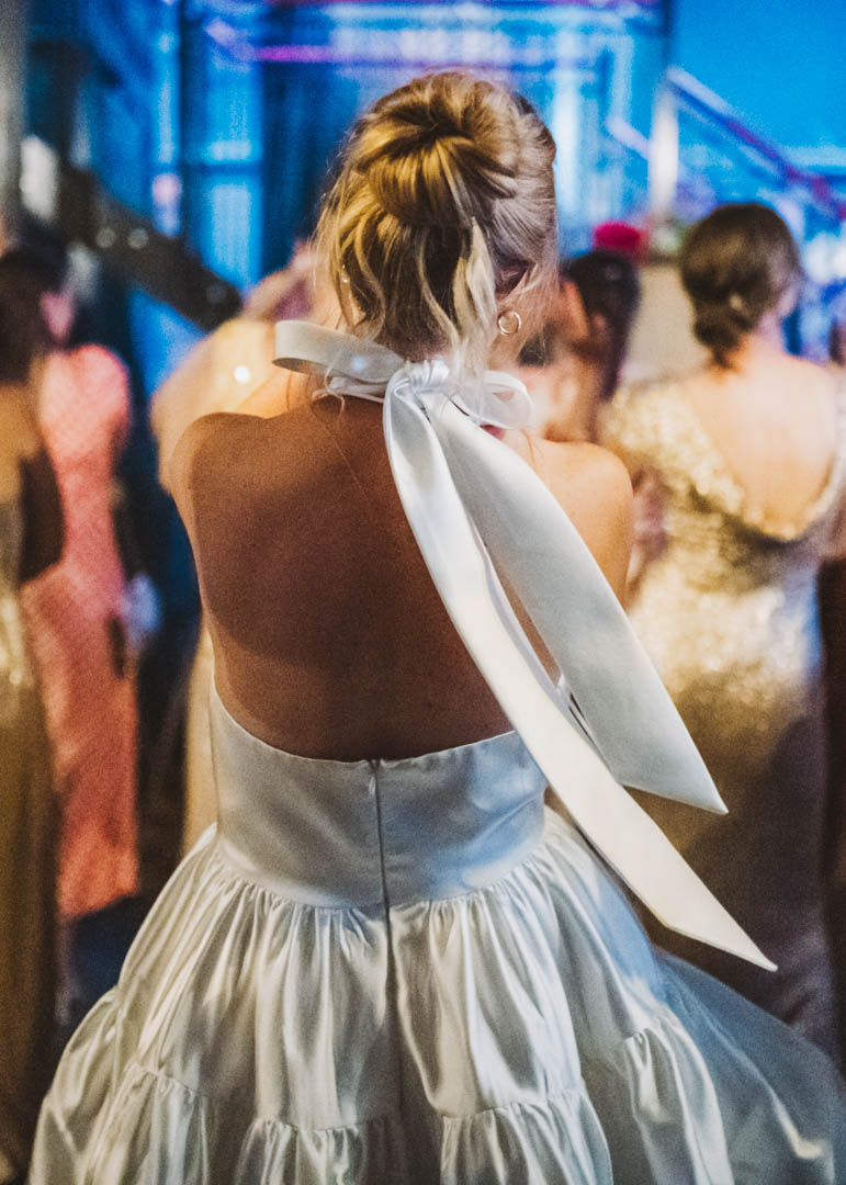 Renegade Urban Winery wedding party bride on dancefloor