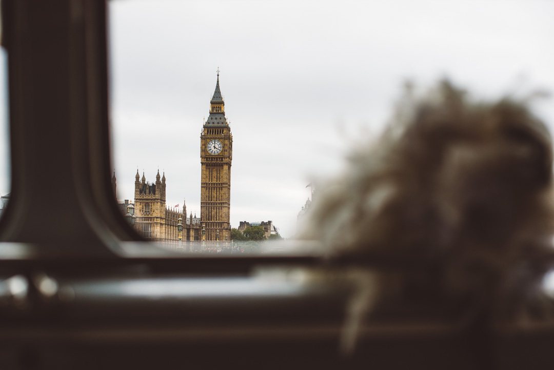 Big Ben through routemater window