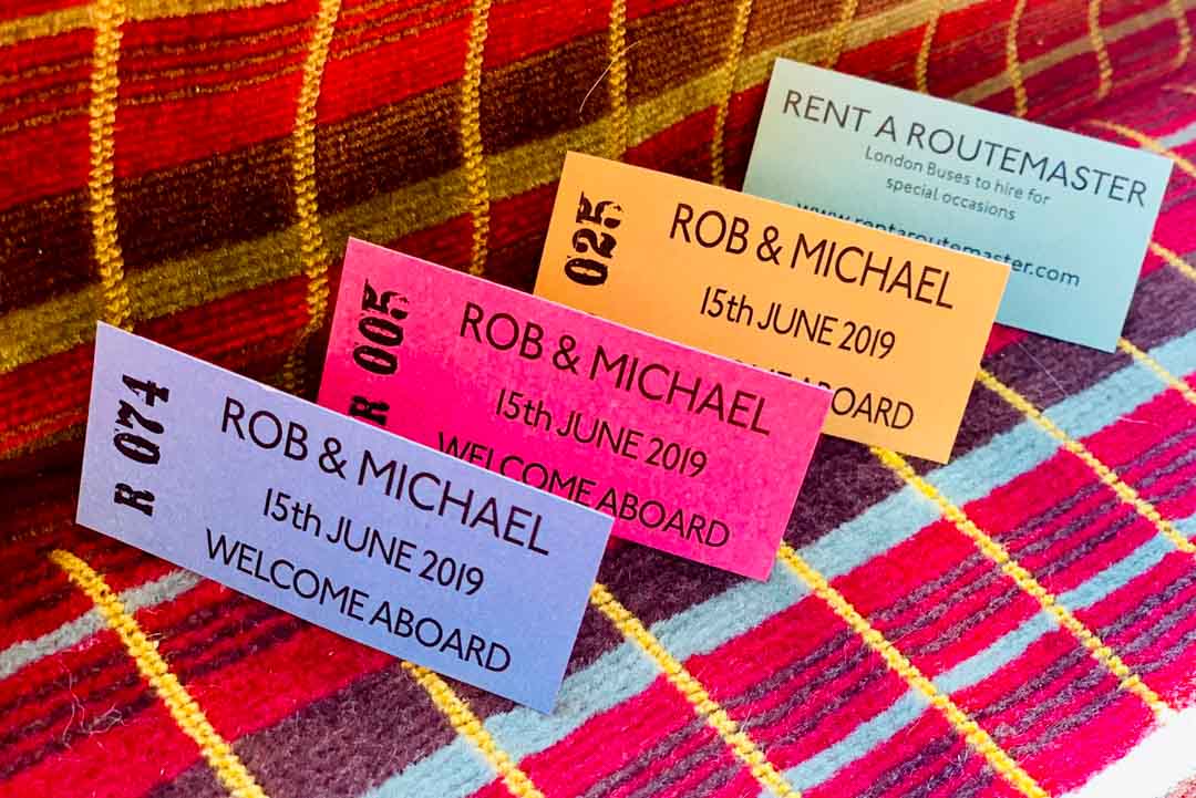 personalised bus tickets