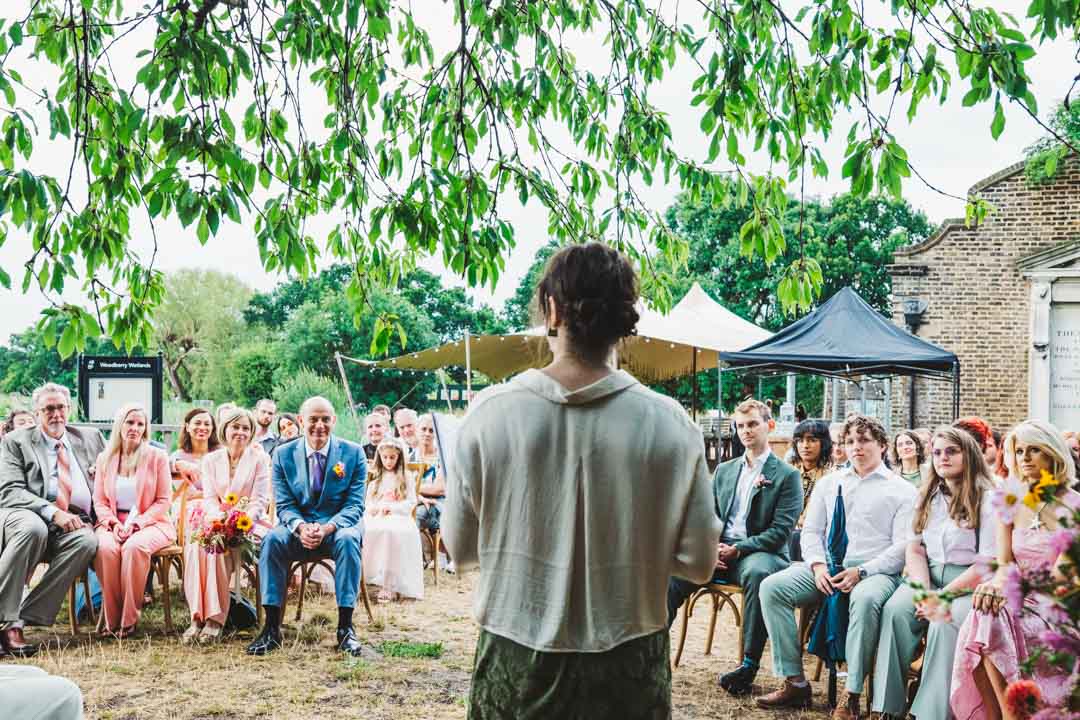 guests listening to celebrant