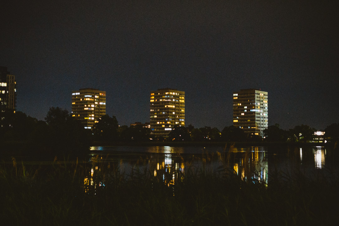 Woodberry Wetlands nightscape