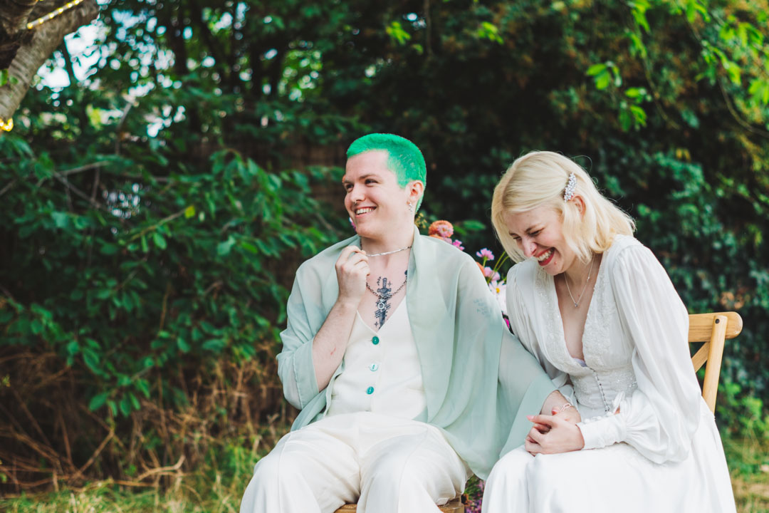 couple' reaction to celebrant's speech