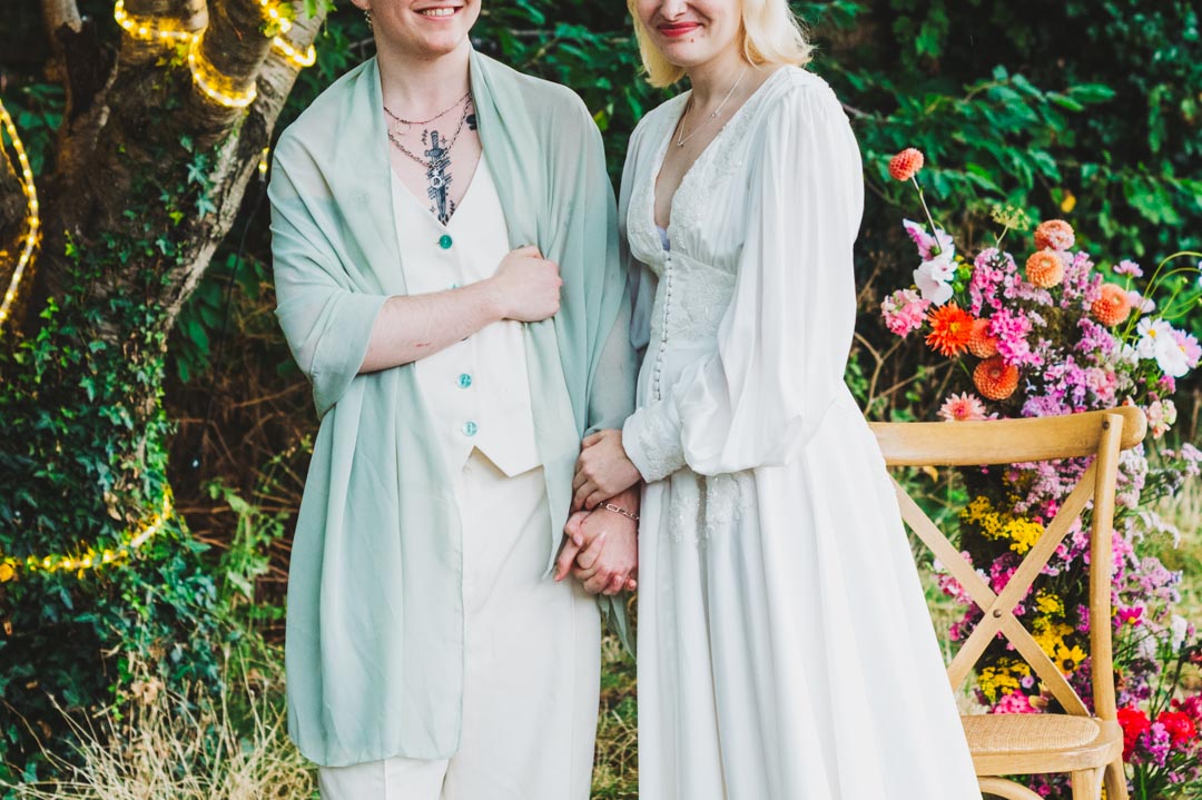 couple holding hands