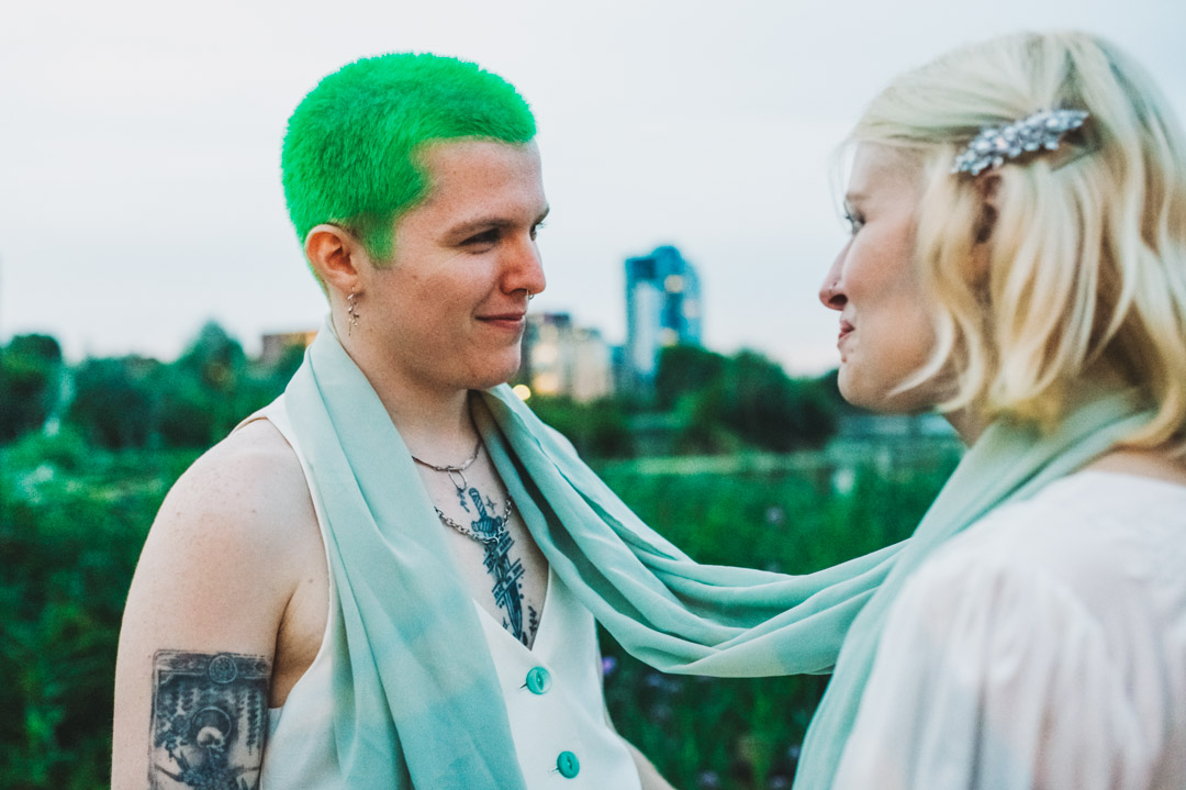couple looking at each other